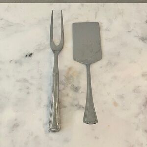 International Stainless Fork and Spatula Set